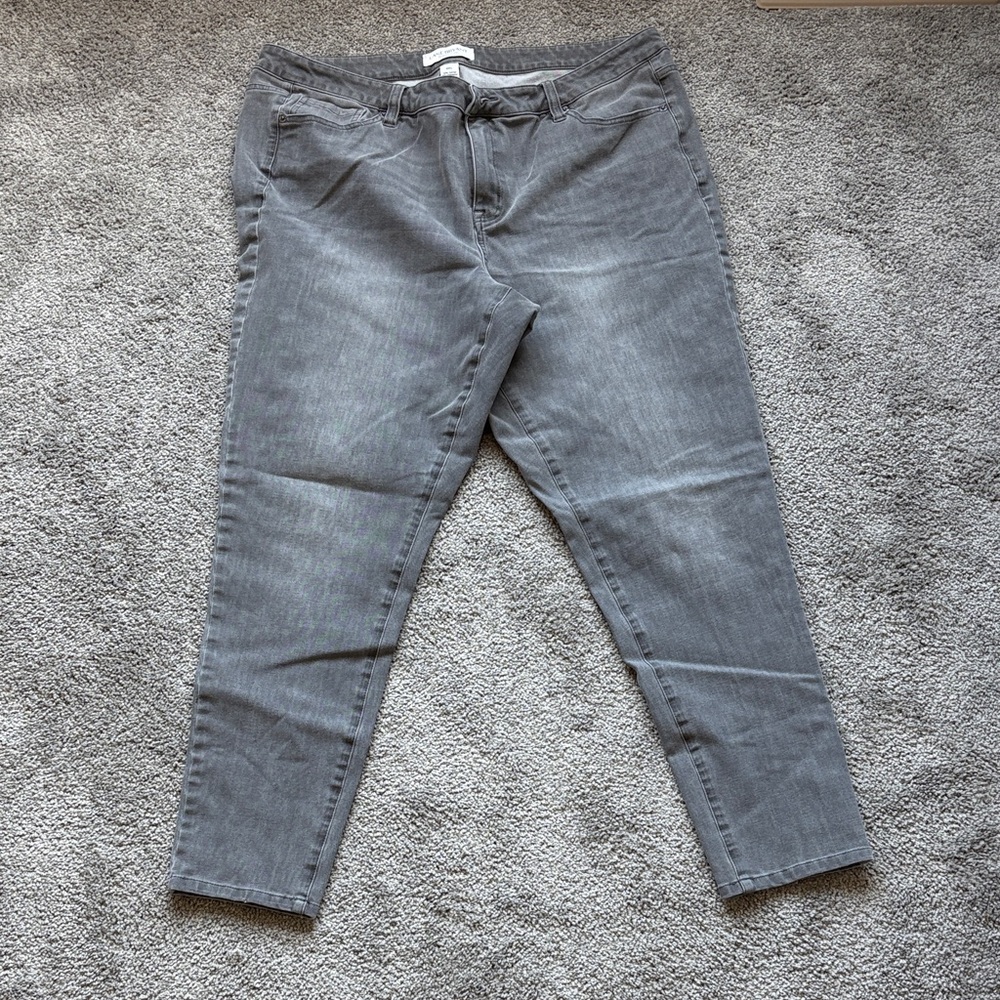Lane Bryant Women's Charcoal Skinny Jeans